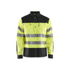 BLAKLADER 32551817 Hi Vis Shirt Hi Vis Reflective Long Sleeve Work Shirt MEN - 50% Cotton 50% Polyester