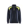 BLAKLADER 33531158 Half Zip 2 Tone Sweatshirt Work Sweatshirt MEN - 100% Cotton