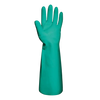 GREEN NITRON GLOVES - Chemical-Resistant - Food-Safe - Flexible - Pack of 12 Pieces - Image 1