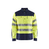 BLAKLADER 32551817 Hi Vis Shirt Hi Vis Reflective Long Sleeve Work Shirt MEN - 50% Cotton 50% Polyester