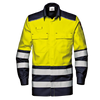 SIR SAFETY SUPERTECH Hi Vis Reflective Long Sleeve Work Shirt MEN - Modacrylic Blend