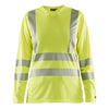 Blaklader BLAKLADER 34851013 Women's Hi Vis t shirt long sleeve Hi Vis Reflective Long Sleeve Work T-Shirt WOMEN - 100% Polyester - 348510133300