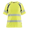 Blaklader BLAKLADER 35032537 Women’s Hi Vis T shirt Hi Vis Reflective Short Sleeve Work T-Shirt WOMEN - Moisture Wicking - 350325373389