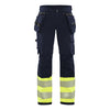 Blaklader BLAKLADER 71931642 | Women's hi vis trouser with 4 way stretch Hi Vis Reflective Work Trousers Women - Water Repellent - 719316428933