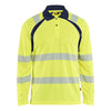 Blaklader BLAKLADER 35981013 UV Protected Long Sleeved Polo Shirt Hi Vis Hi Vis Reflective Long Sleeve Work Polo MEN - 100% Polyester - 359810133389