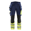 Blaklader BLAKLADER 11251648 Hi Vis Trousers 4 Way Stretch Hi Vis Reflective Work Trousers Men - Double Weave - 112516488933