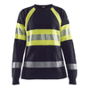Blaklader BLAKLADER 34941761 Women's Multinorm long sleeved t shirt Hi Vis Reflective Long Sleeve Work T-Shirt WOMEN - Flame Retardant - 349417618933