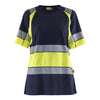 Blaklader BLAKLADER 34101030 Women’s Hi Vis T Shirt Hi Vis Reflective Short Sleeve Work T-Shirt WOMEN - 100% Cotton - 341010308833
