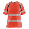Blaklader BLAKLADER 35032537 Women’s Hi Vis T shirt Hi Vis Reflective Short Sleeve Work T-Shirt WOMEN - Moisture Wicking - 350325375599