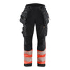 Blaklader BLAKLADER 71142513 | Women's Hi Vis softshell trousers Hi Vis Reflective Work Trousers Women - Waterproof - 711425139955