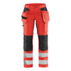 Blaklader BLAKLADER 71631811 | Women's Hi Vis trousers with stretch Hi Vis Reflective Work Trousers Women - Class 2 Certified - 716318115599