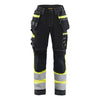 Blaklader BLAKLADER 71961370 | Women's Hi vis Trousers with Stretch Hi Vis Reflective Work Trousers Women - 100% Cotton - 719613709933