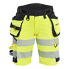 Blaklader BLAKLADER 70201648 | Women's Hi Vis shorts 4 way stretch Hi Vis Reflective Work Shorts Women - Double Weave - 702016483399