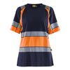 Blaklader BLAKLADER 34101030 Women’s Hi Vis T Shirt Hi Vis Reflective Short Sleeve Work T-Shirt WOMEN - 100% Cotton - 341010308853