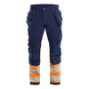 Blaklader BLAKLADER 19931642 Hi Vis 4 way stretch trousers Hi Vis Reflective Work Trousers Men - Water Repellent - 199316428953