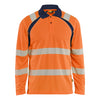 Blaklader BLAKLADER 35981013 UV Protected Long Sleeved Polo Shirt Hi Vis Hi Vis Reflective Long Sleeve Work Polo MEN - 100% Polyester - 359810135389