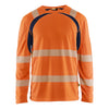 Blaklader BLAKLADER 35991013 Hi Vis UV Protected Long Sleeved T Shirt Hi Vis Reflective Long Sleeve Work T-Shirt MEN - 100% Polyester - 359910135389
