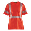 Blaklader BLAKLADER 33361013 Women's UV protected Hi Vis T shirt Hi Vis Reflective Short Sleeve Work T-Shirt WOMEN - 100% Polyester - 333610135500