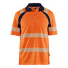 Blaklader BLAKLADER 35951013 HI VIS UV PROTECTED POLO SHIRT Hi Vis Reflective Short Sleeve Work Polo MEN - 100% Polyester - 359510135389