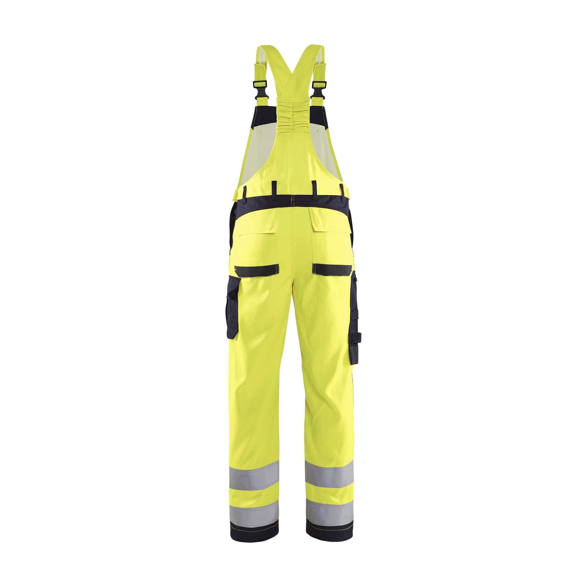 BLAKLADER 28891512 Multinorm Inherent BIB Hi Vis Reflective Work Bib Trousers Men - Ripstop Fabric