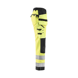 BLAKLADER 71672517 | Women's Hi Vis Softshell Trousers Hi Vis Reflective Work Trousers Women - Waterproof