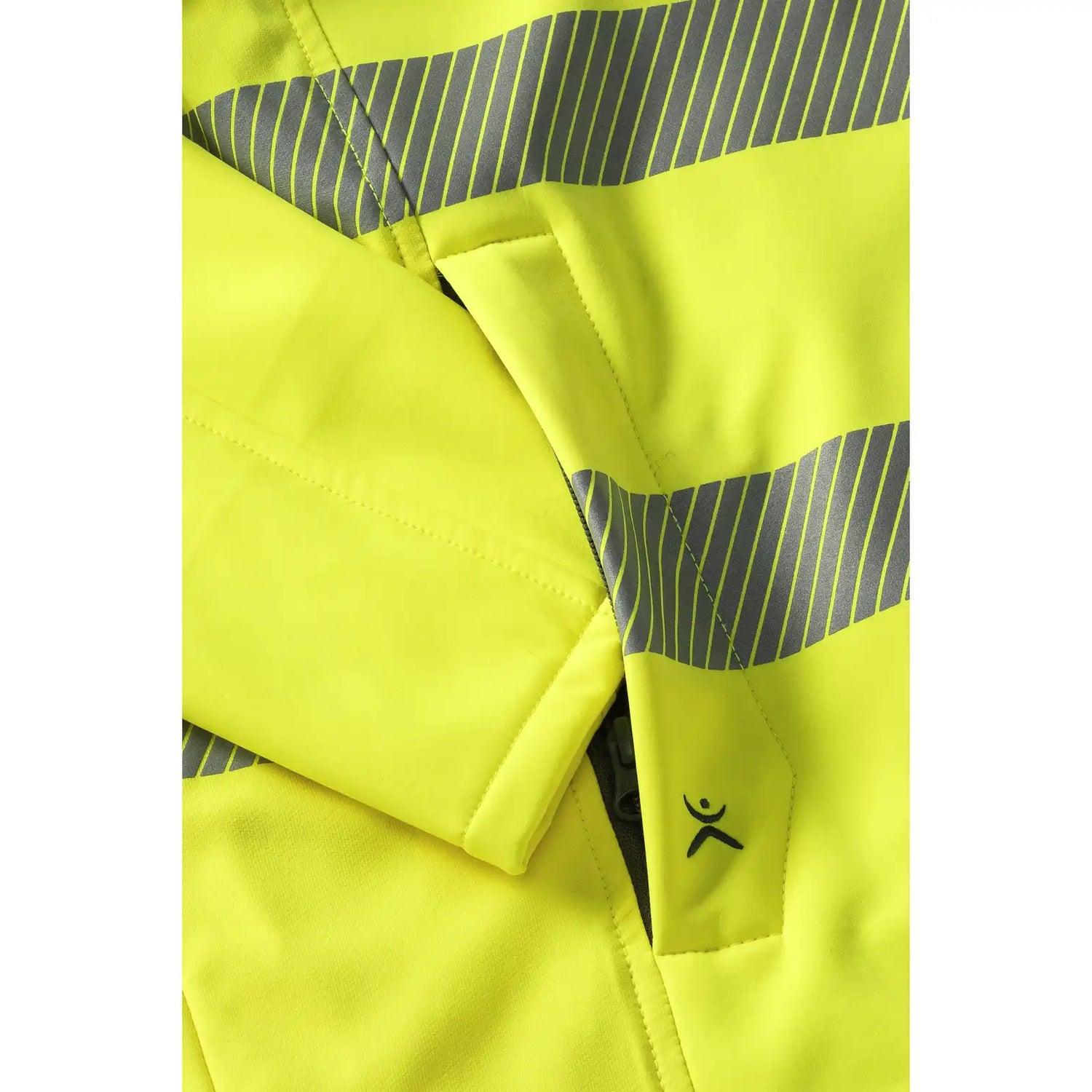 Planam Norit Warnschutz Damen Pure Softshelljacke orange  36 orange - Extra Detailbild