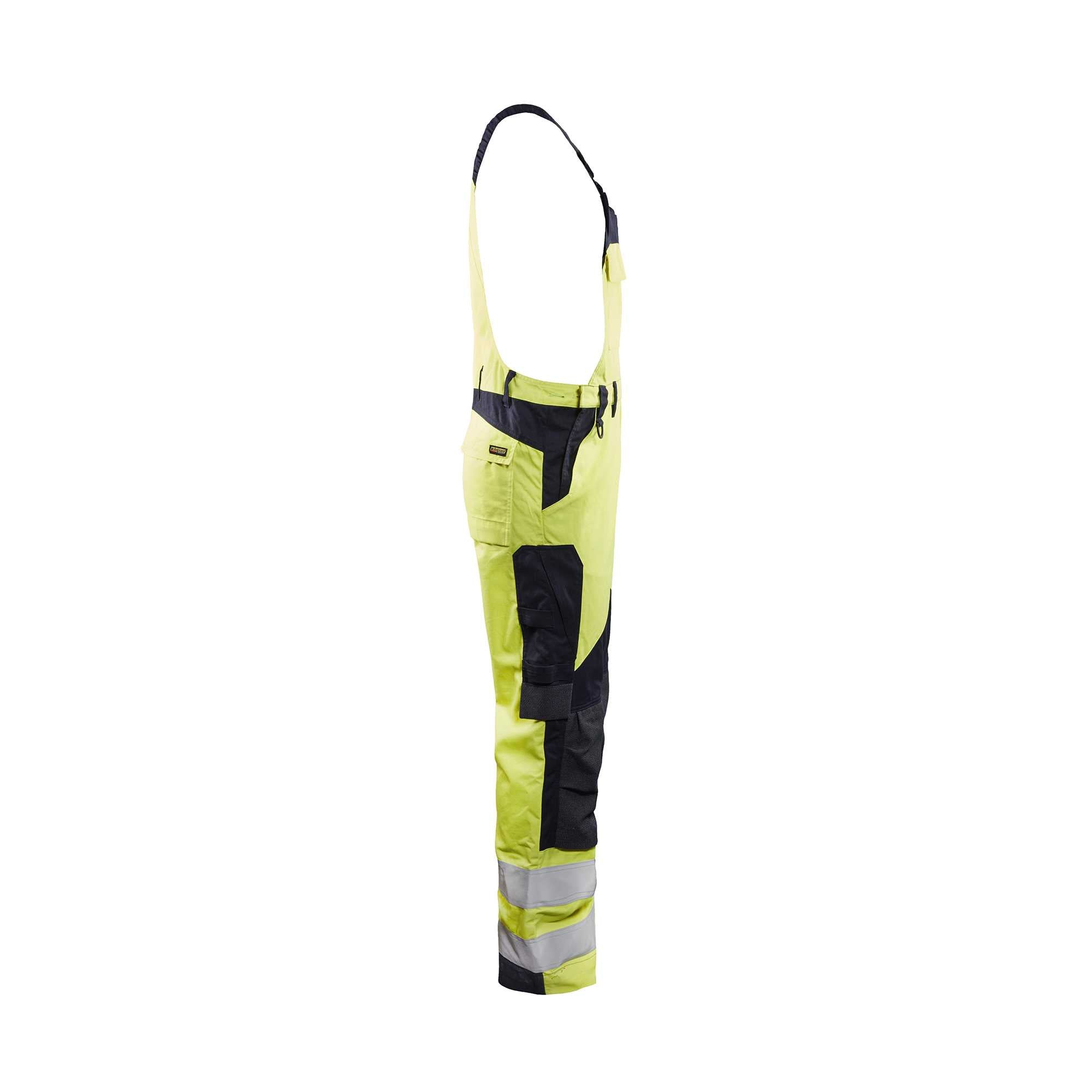 BLAKLADER 28891512 Multinorm Inherent BIB Hi Vis Reflective Work Bib Trousers Men - Ripstop Fabric