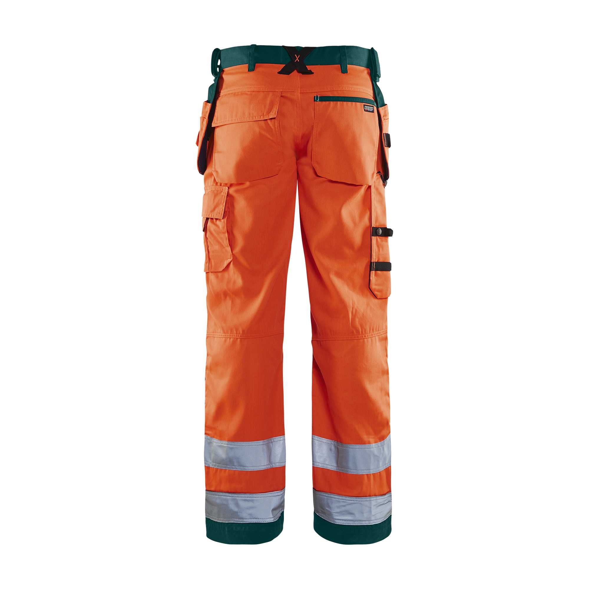 BLAKLADER 15681811 | Warnschutz-Handwerkerhose Warnschutz Reflektierende Arbeitshose Herren - Twill-Gewebe