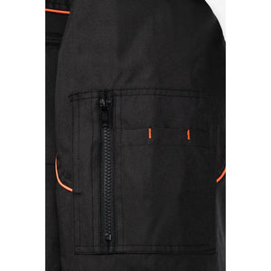 Planam Outdoor Piper Jacke schwarz/orange XS schwarz/orange - Extra Detailbild