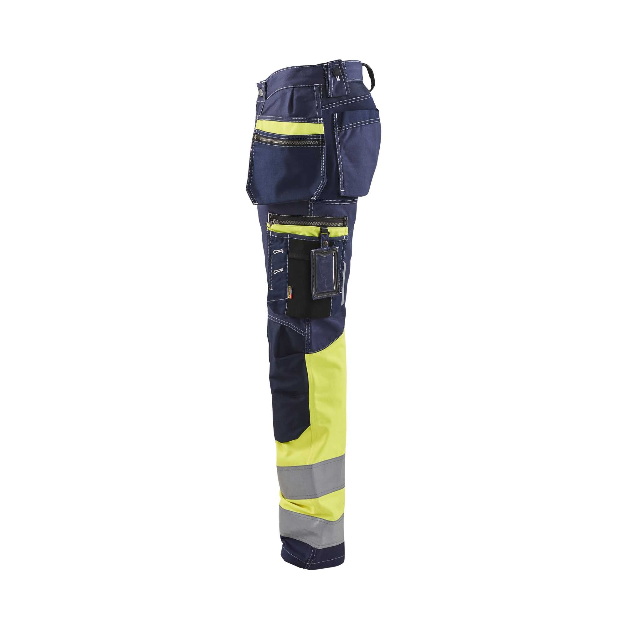 BLAKLADER 17941370 Hi Vis Reflective Work Trousers Men - 100% Cotton