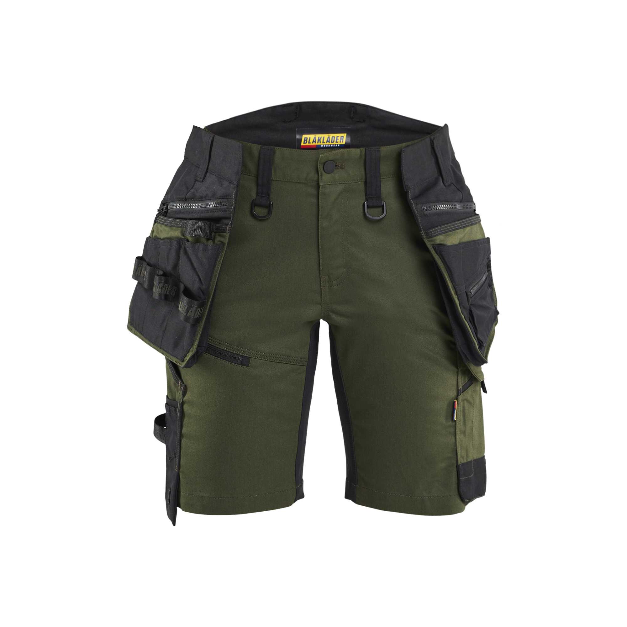 BLAKLADER 71751149 STRIKER Women's Craftsman Shorts with Stretch Work Shorts Women - Cordura Denim