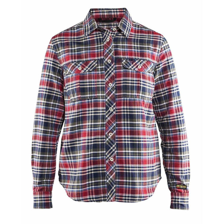 BLAKLADER 32091137 Flanellhemd Damen Langarm Arbeitshemd DAMEN - Flanell einseitig aufgeraut