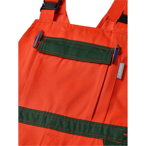 Planam Warnschutz Latzhose orange/grün 102 orange/grün - Extra Detailbild