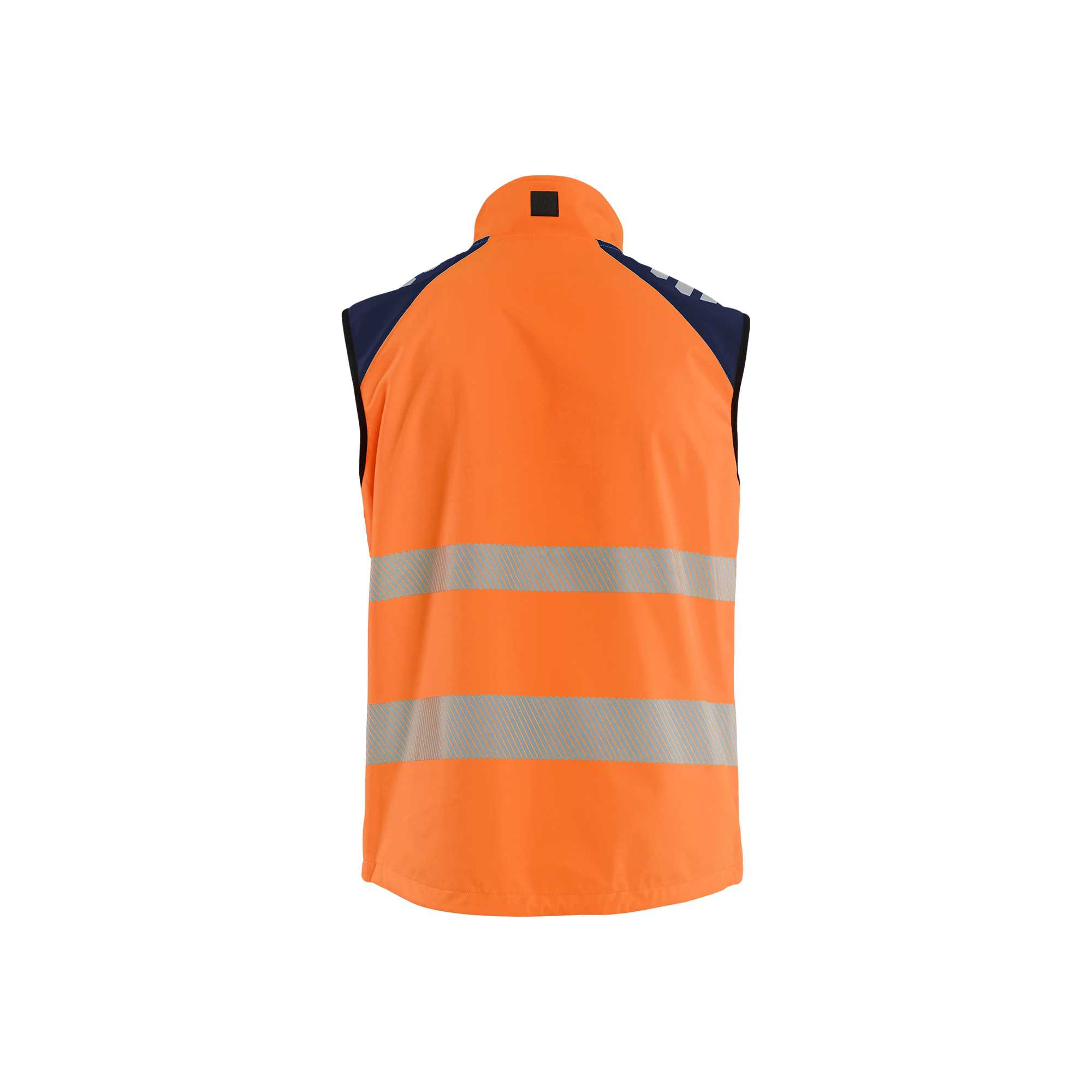 BLAKLADER 30912513 SOFTSHELL VEST HI VIS Hi Vis Reflective Work Softshell Vest MEN - Waterproof