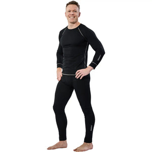 Planam Funktionsunterwäsche Set Light schwarz XS schwarz - Produktbild mit Model
