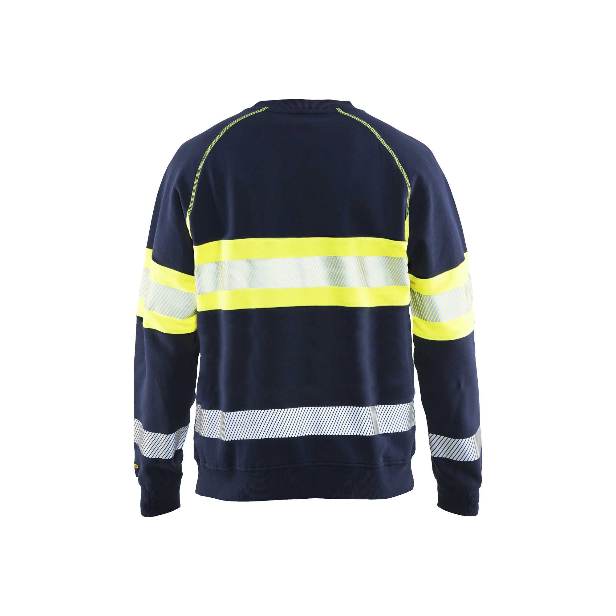 BLAKLADER 33591158 Hi Vis Sweater Hi Vis Reflective Work Sweatshirt MEN - 100% Cotton