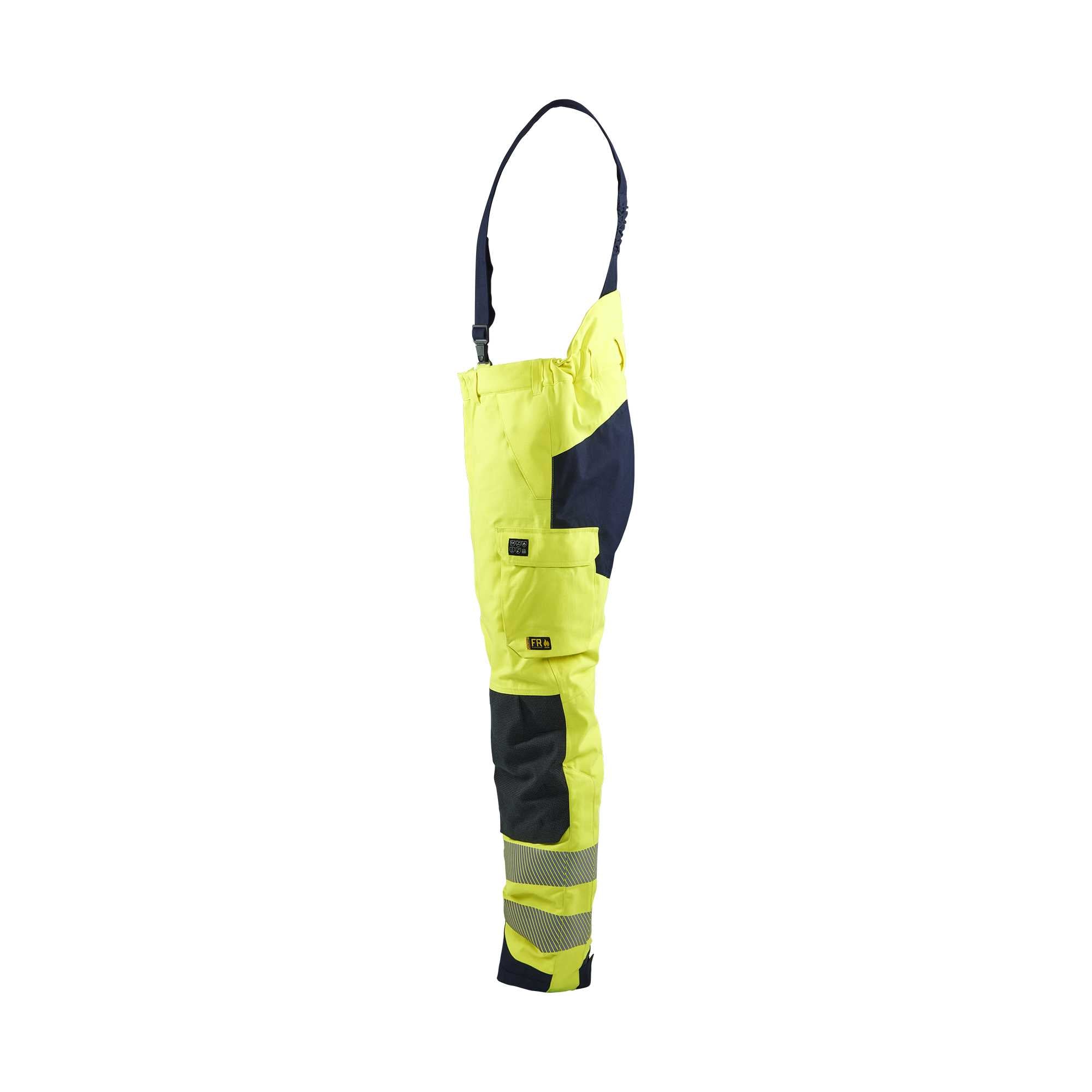 BLAKLADER 18171534 | Multinorm Winter Bib Overall Hi Vis Reflective Work Overall Men - ripstop fabric