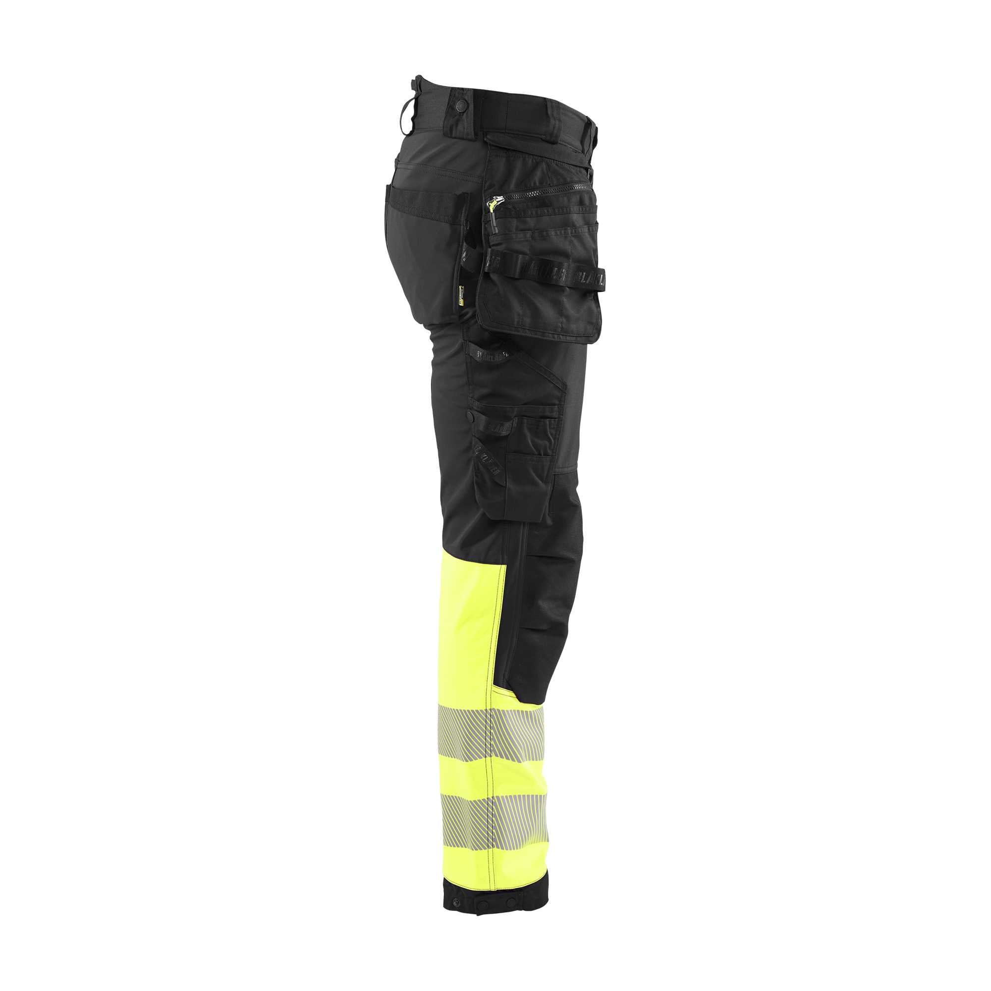 BLAKLADER 18212513 | Hi vis Softshell Trousers Hi Vis Reflective Work Trousers Men - Waterproof
