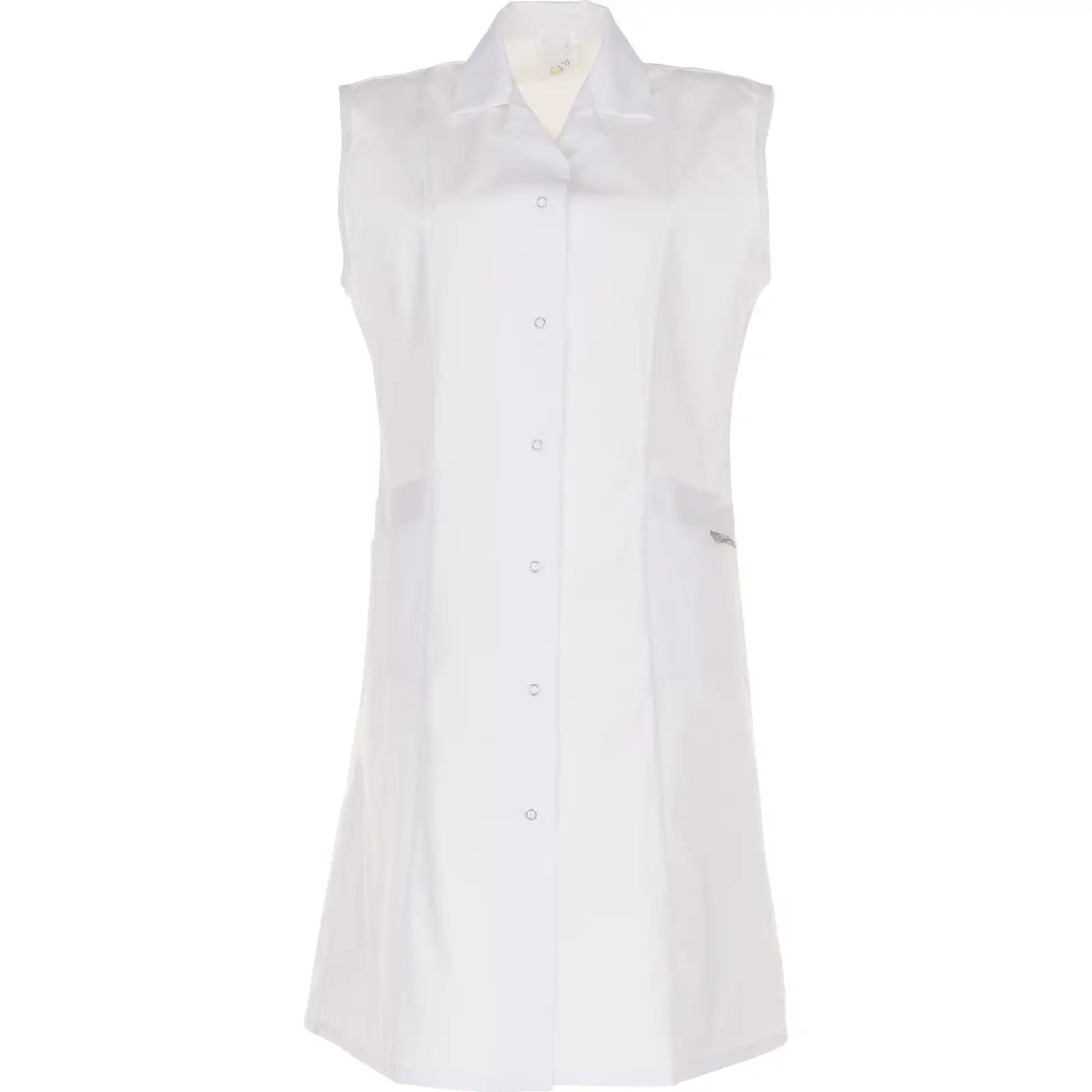 Planam Damen Mantel Baumwolle ärmellos reinweiß 36 reinweiß - Vorschaubild