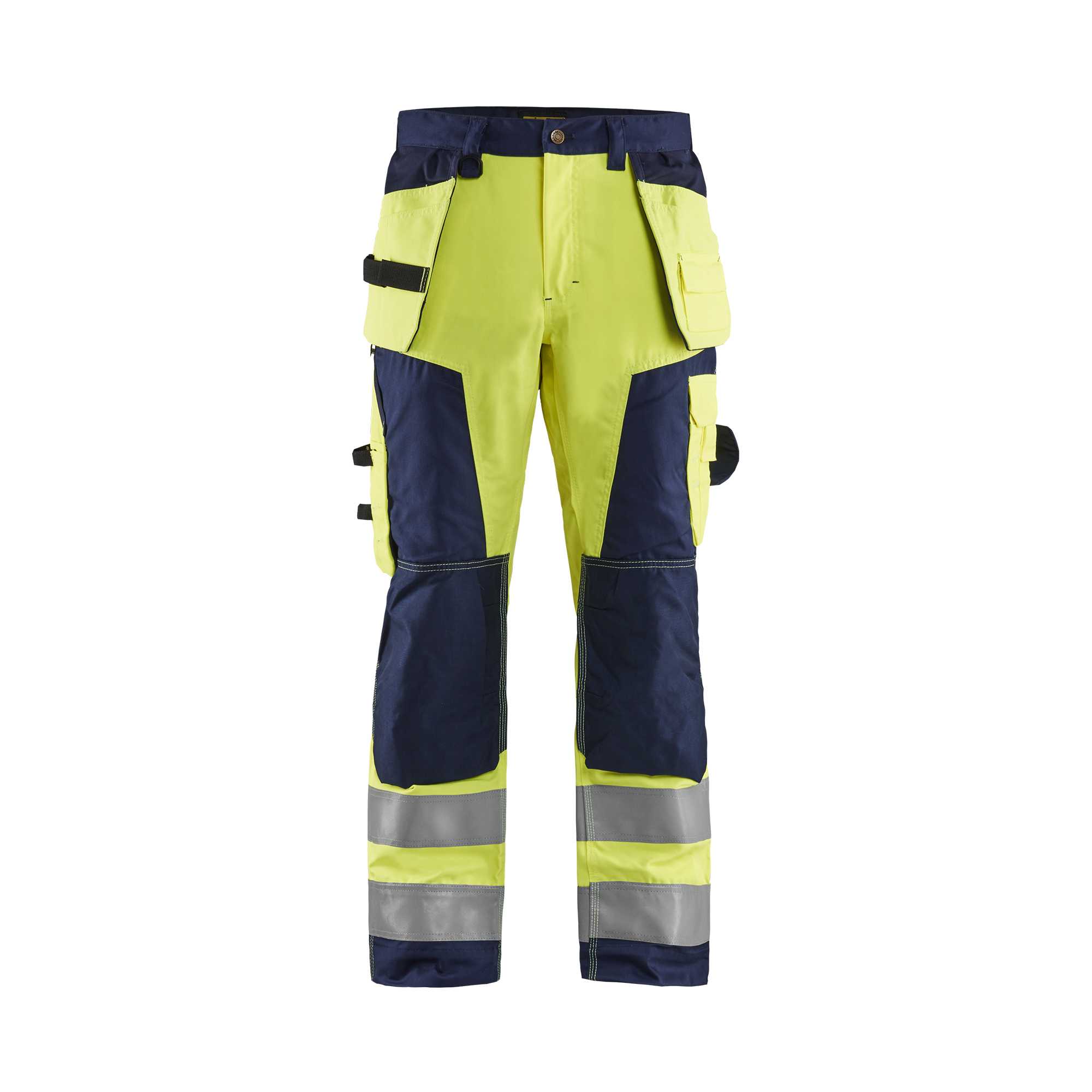 BLAKLADER 15681811 | Warnschutz-Handwerkerhose Warnschutz Reflektierende Arbeitshose Herren - Twill-Gewebe