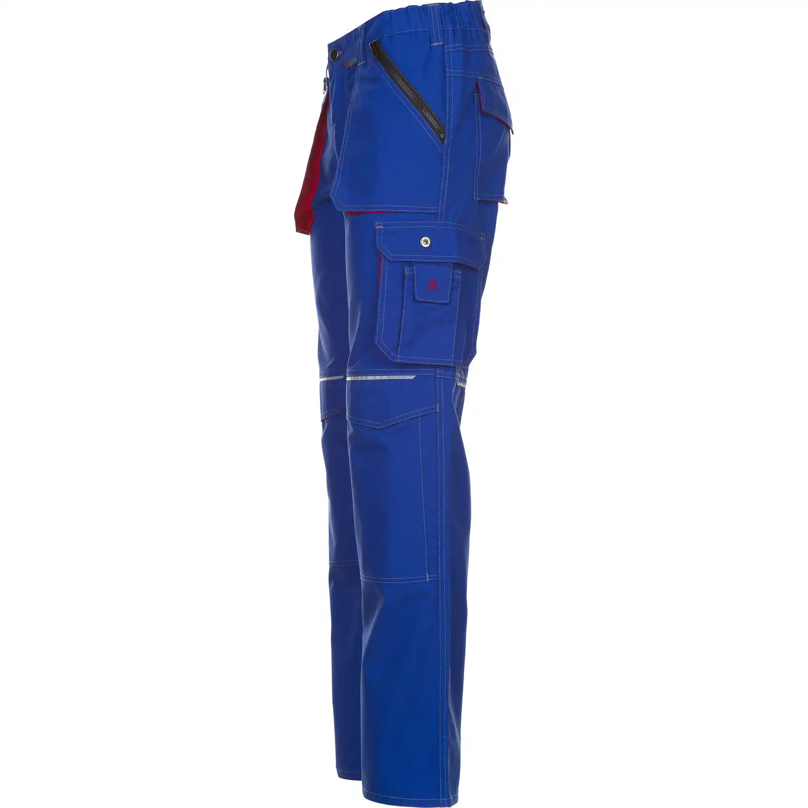 Planam Basalt Bundhose kornblumenblau/rot 102 kornblumenblau/rot - Produktbild ohne Model