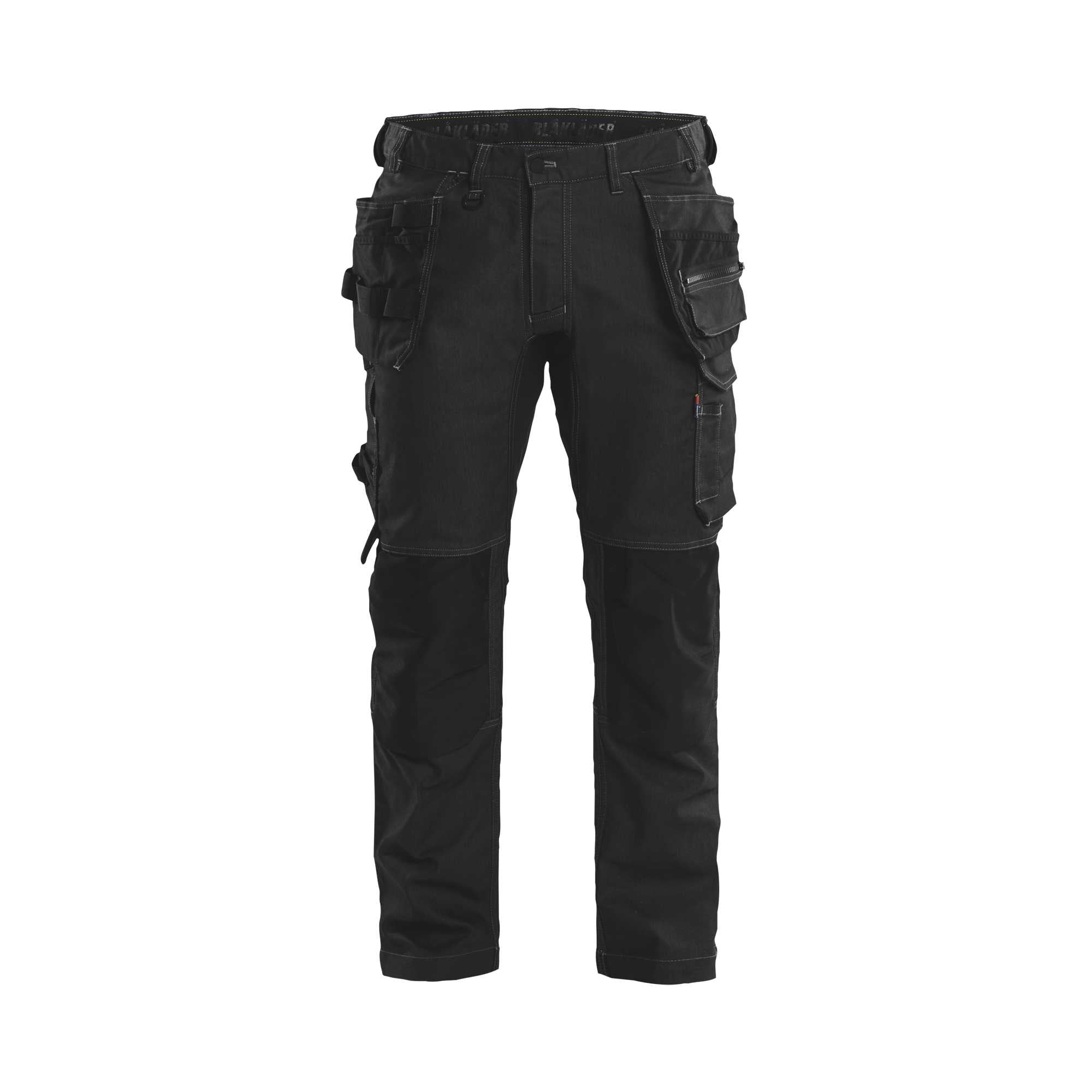 BLAKLADER 17501141 Craftsman Trousers Stretch Work Trousers Men - CORDURA Denim