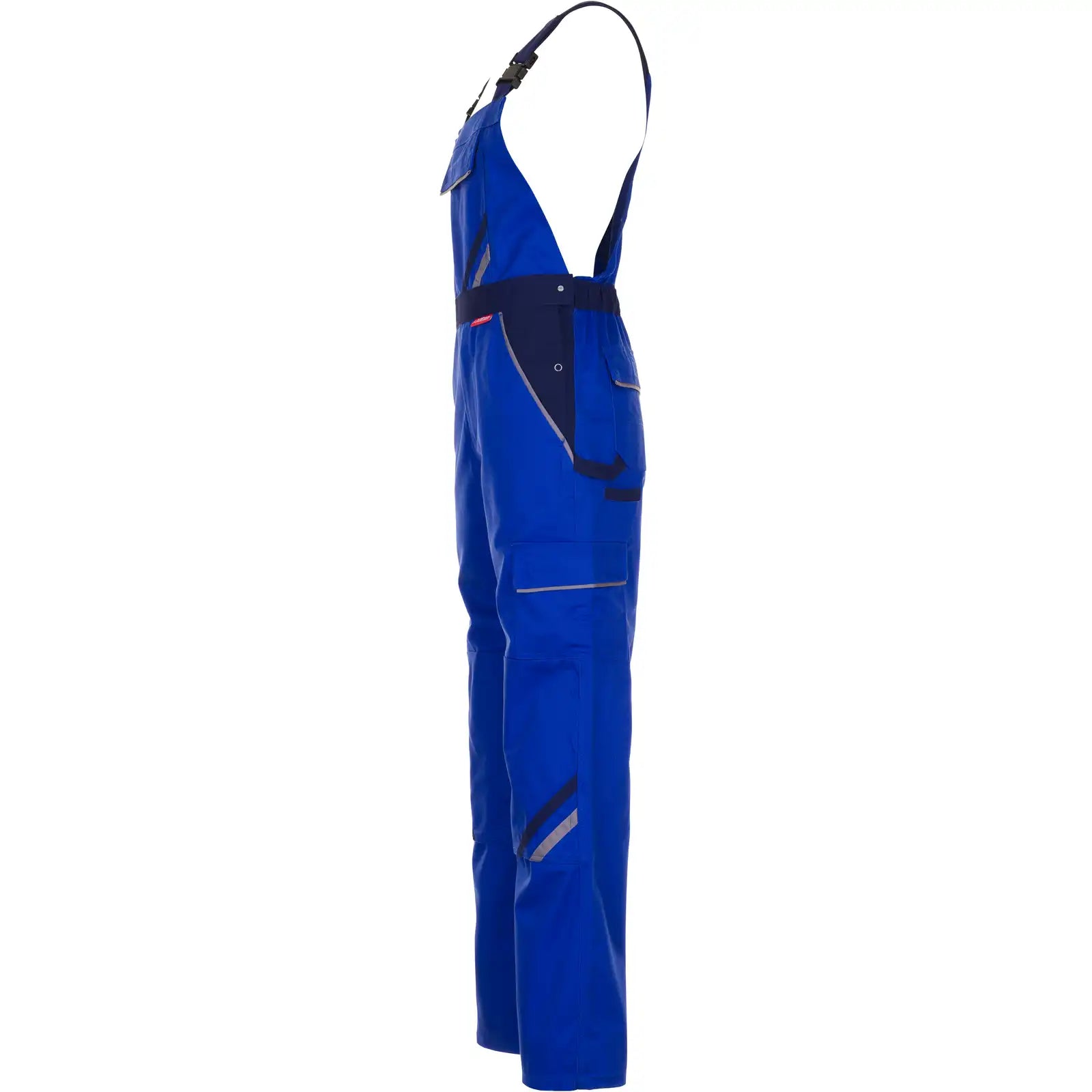 Planam Highline Latzhose kornblumenblau/marine/zink 102 kornblumenblau/marine/zink - Produktbild ohne Model