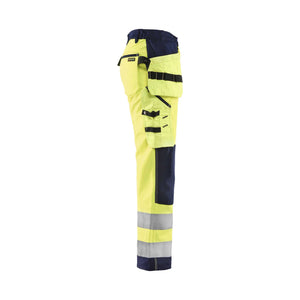 BLAKLADER 71672517 | Women's Hi Vis Softshell Trousers Hi Vis Reflective Work Trousers Women - Waterproof