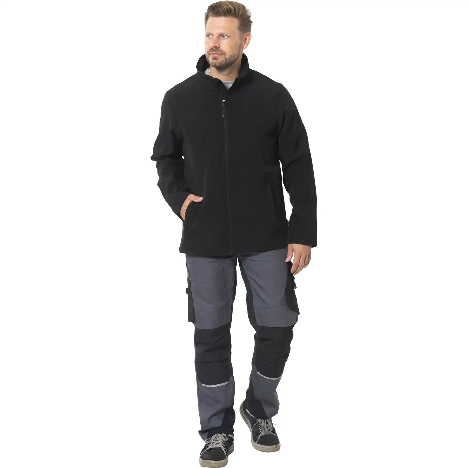Planam Alto Jacke schwarz XS schwarz - Produktbild mit Model