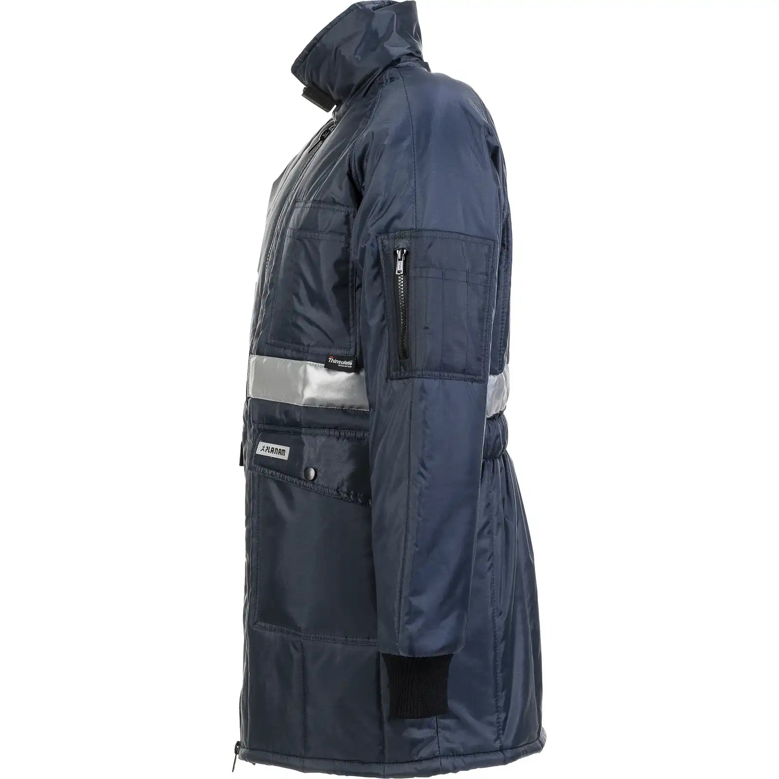 Planam Kühl-/Gefrierhaus Gefrierhaus Parka marine, Innenfutter kornblumenblau S marine, Innenfutter kornblumenblau - Produktbild ohne Model
