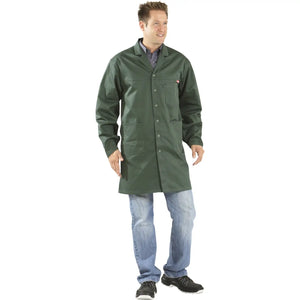 Planam MG 260 Berufsmantel mittelgrün 102 mittelgrün - Produktbild mit Model
