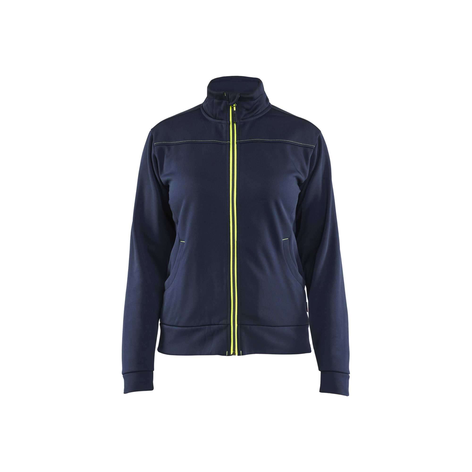 BLAKLADER 33942526 Hi Vis Reflective Full Zip Work Sweatshirt WOMEN - Pique Fleece