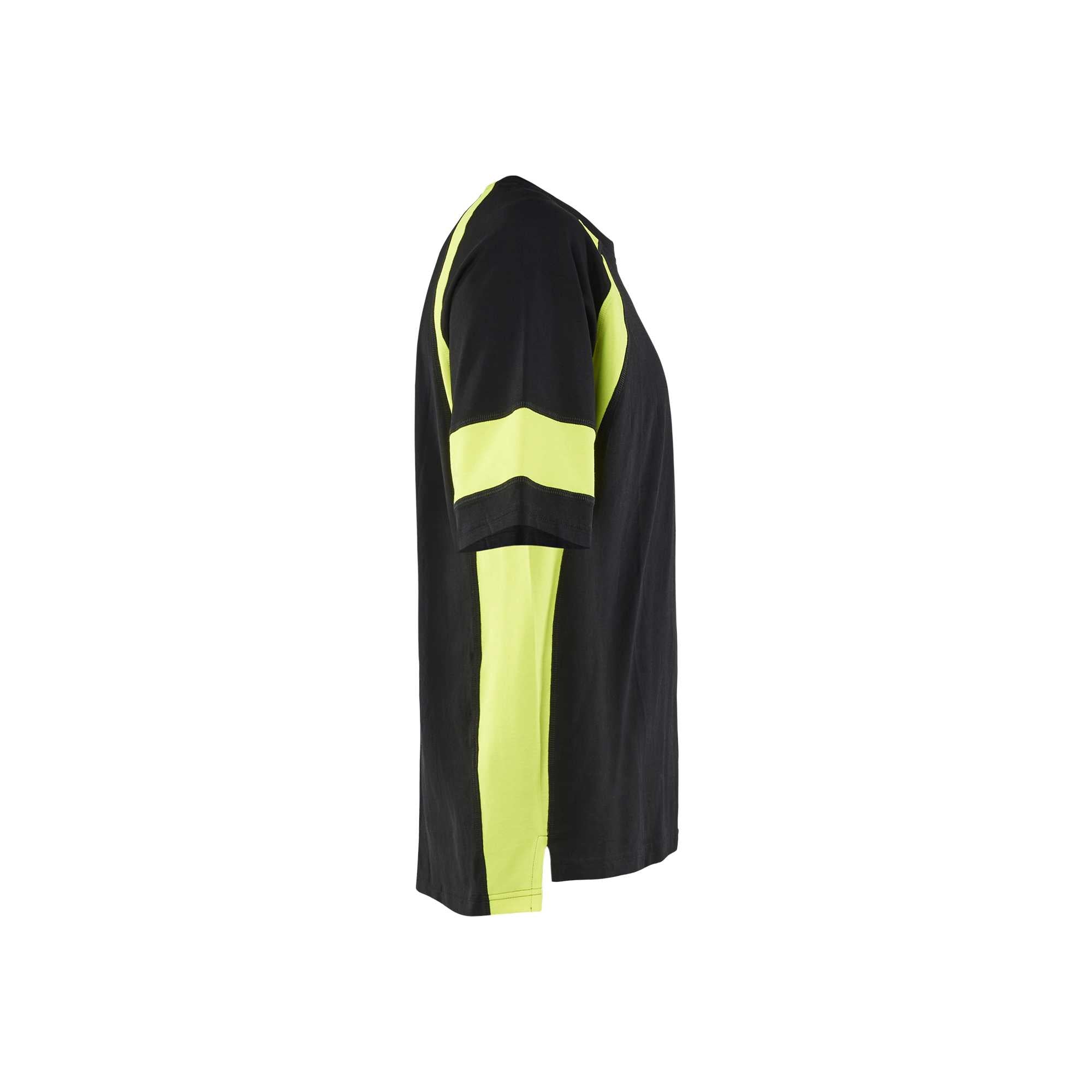 BLAKLADER 35231030 T SHIRT WITH HI VIS Hi Vis Reflective Short Sleeve Work T-Shirt MEN - 100% Cotton