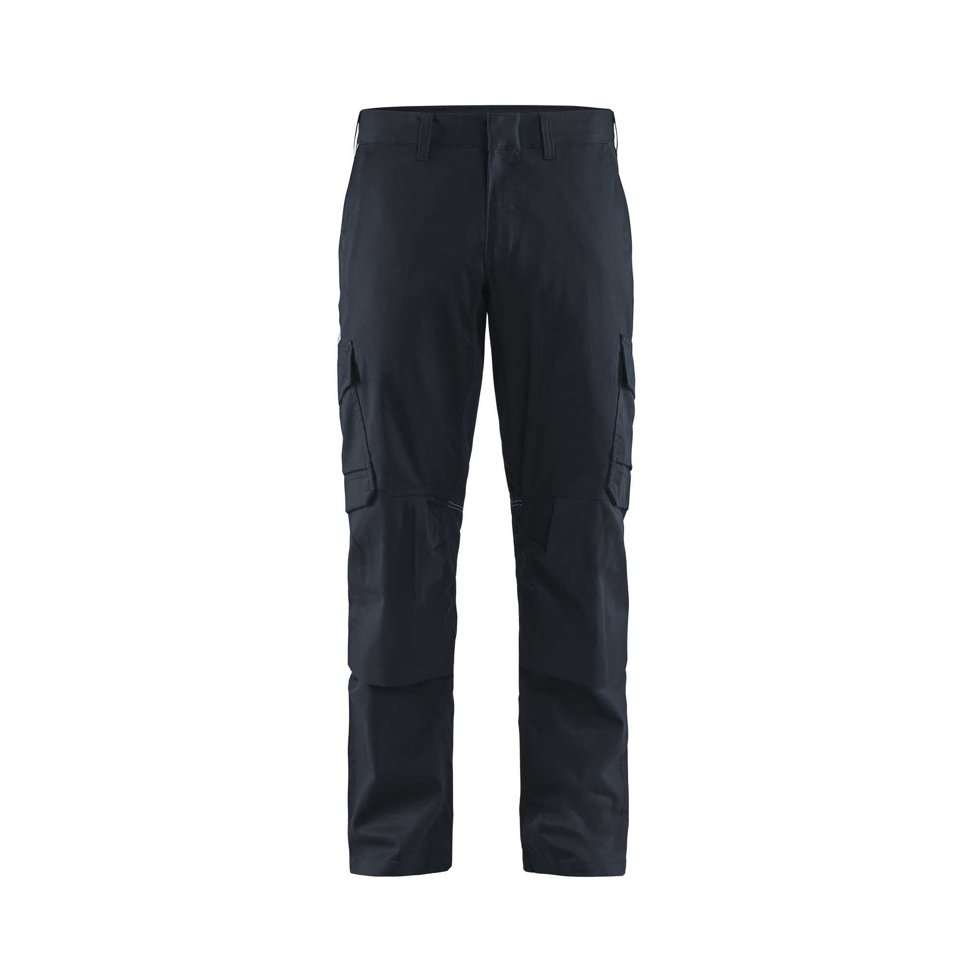 BLAKLADER 14481832 | Pantalon de travail industriel stretch avec poches pour genouillères Haute Visibilité Pantalon de travail réfléchissant homme - tissu sergé
